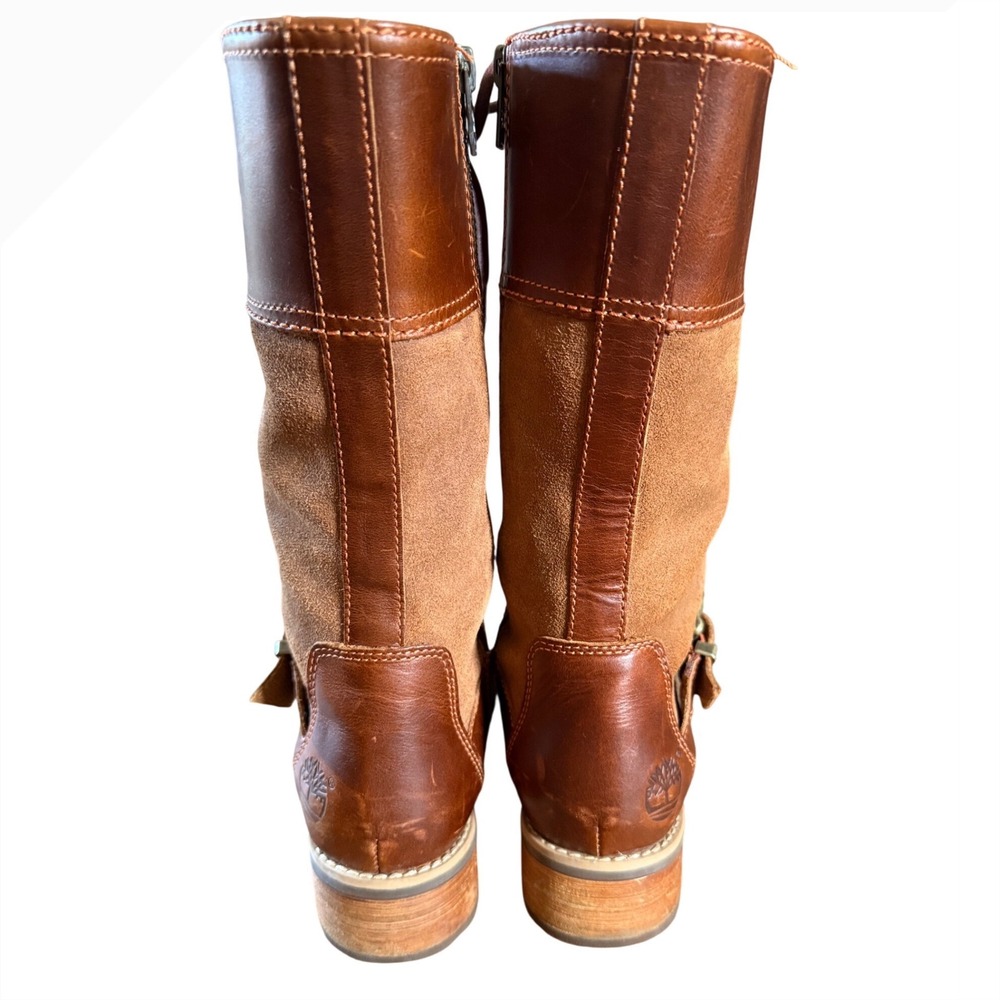 Timberland Earthkeepers Women's Tall Lace-Up Leather Suede Boots Brown 8.5 - Picture 4 of 9